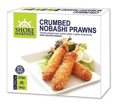 PRAWN CRUMBED NOBASHI 1KG (SHORE MARINER 3780) [FZN]