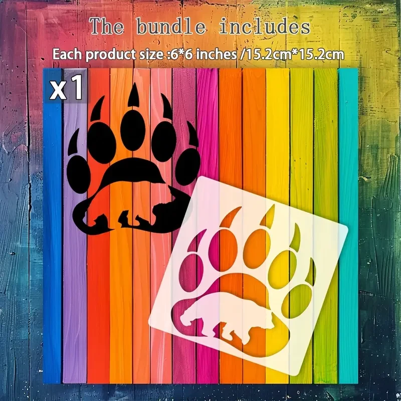 Bear Paw Print Template