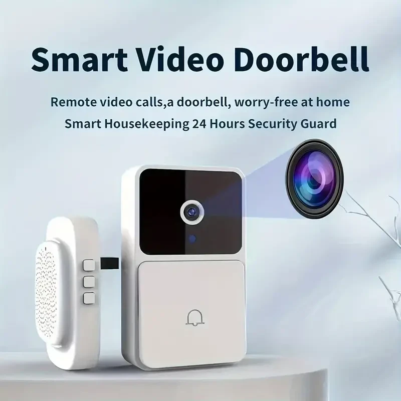 WIFI Doorbell Camera Plus - 480p Wireless Intelligent Video Doorbell with Night Vision