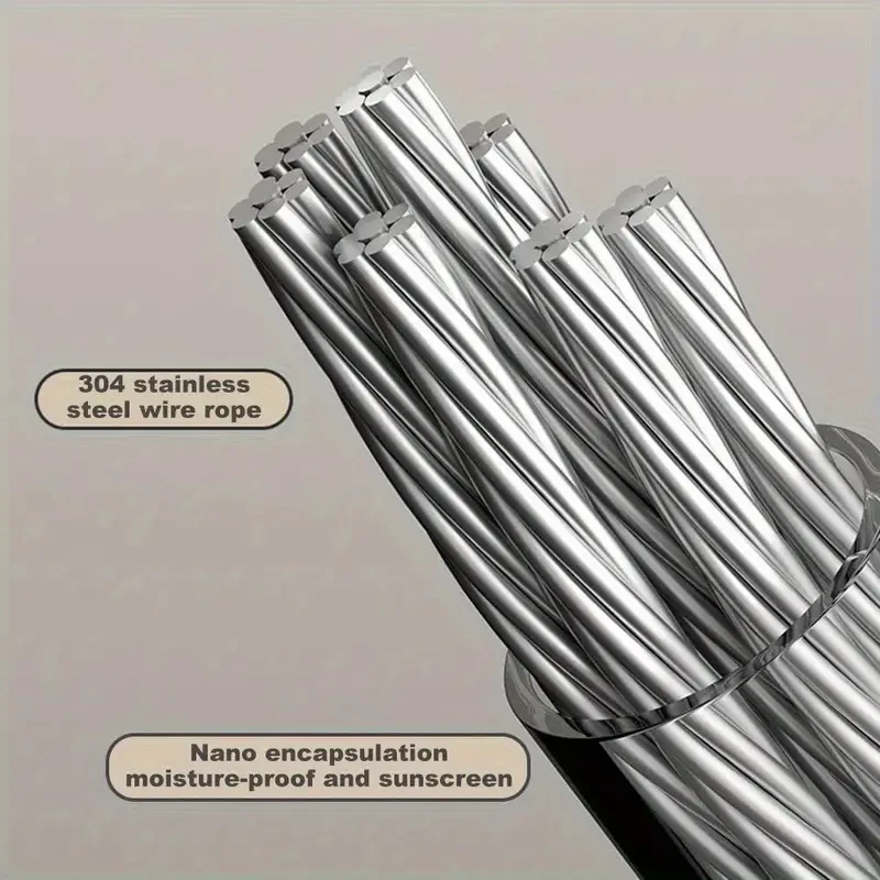 Retractable Clothesline - Stainless Seel Pull-Out Clothes Drying Machine Rope