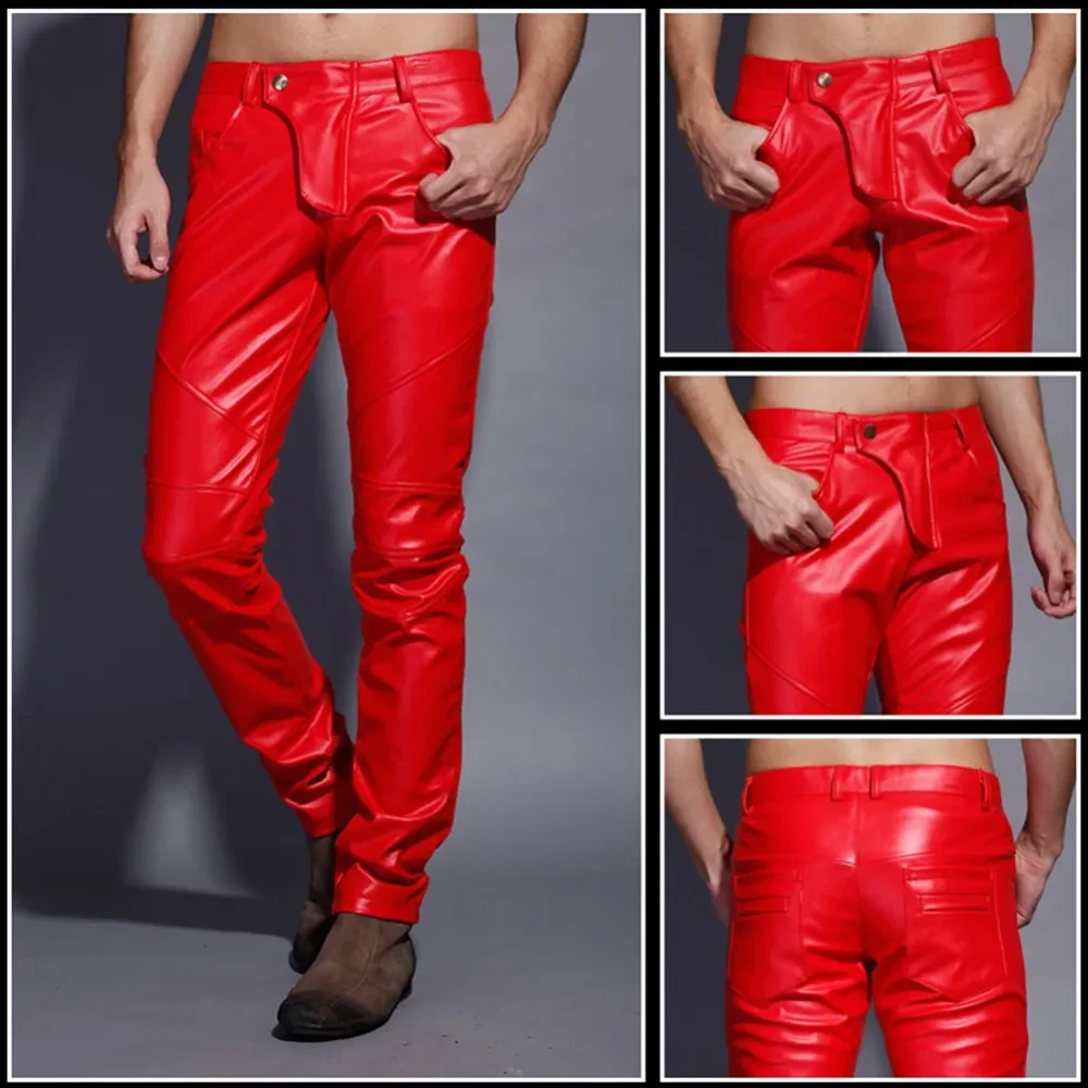 Red Leather Pants