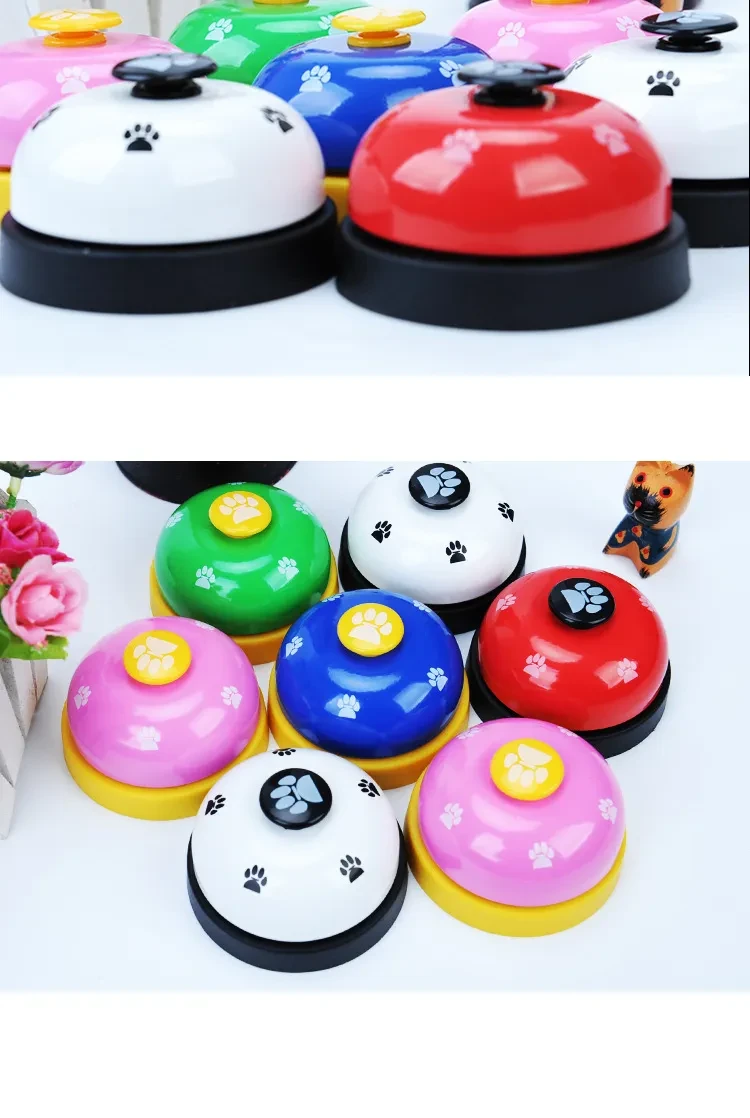 Cat And Dog Trainer Pet Footprints Ringing The Bell