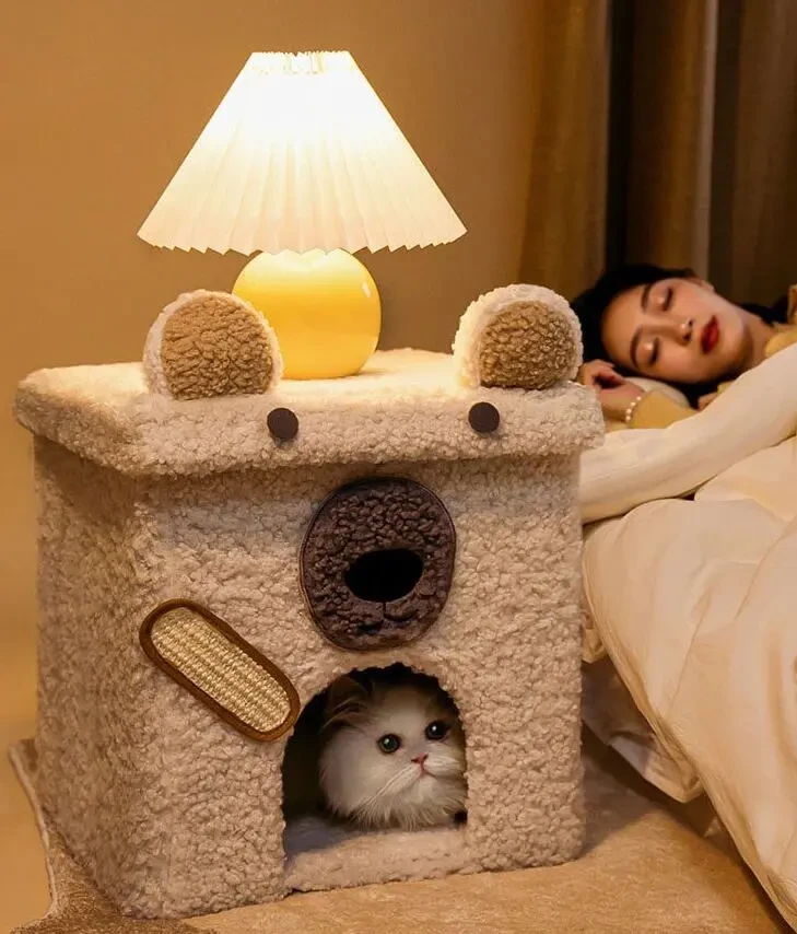 Foldable Four Seasons Stool Doghouse Semi Enclosed Removable And Washable Pet Products