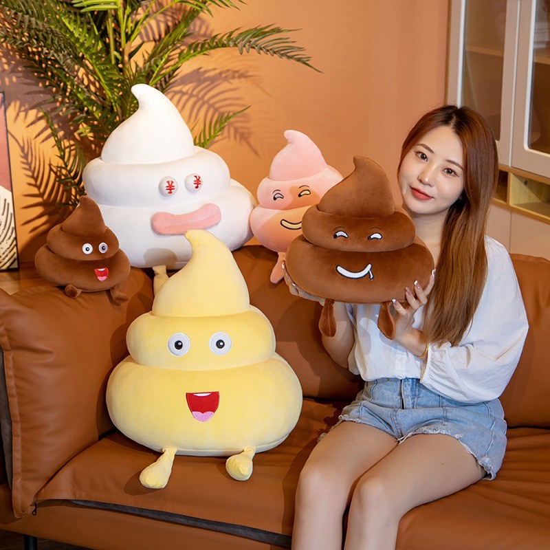 emoji poop pillow