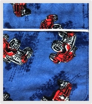 PJAMMIES TRUCKS FLANNEL PJ 3-7