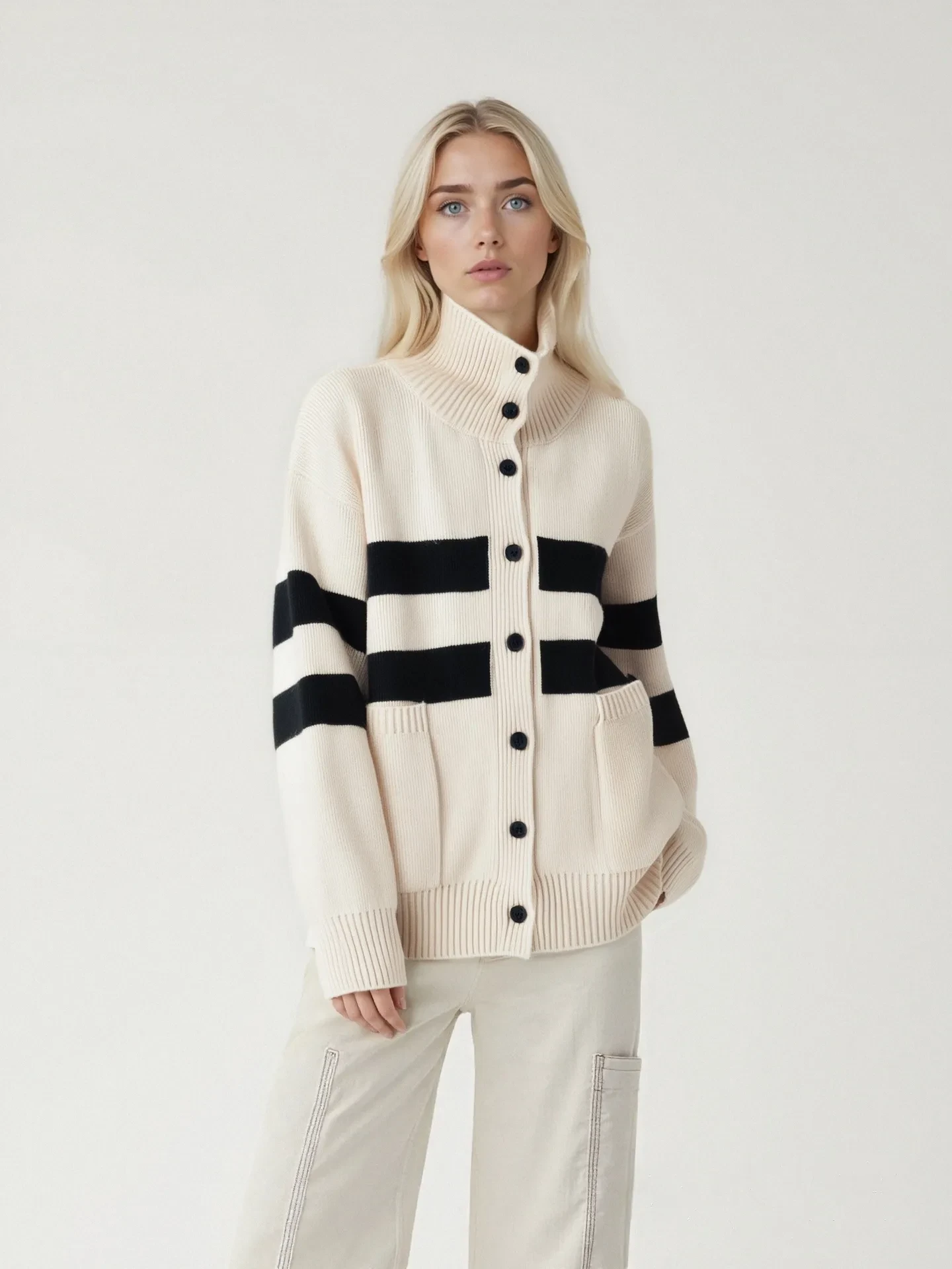 Fashion New Loose Knitted Cardigan Women