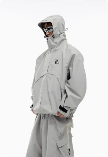 Waterproof And Windproof Men's And Women's Sets Of Assault Jackets Grey