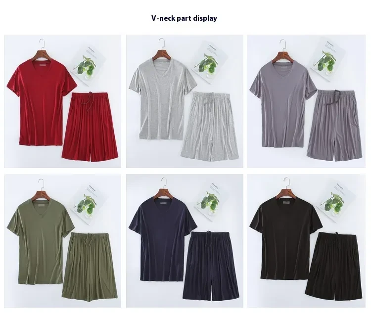 Men's Short Sleeved Shorts Set For Sports And Leisure