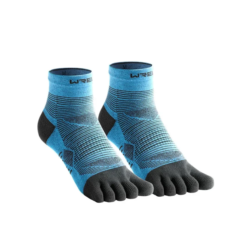 Men's And Women's Professional Sports Toe Socks Blue