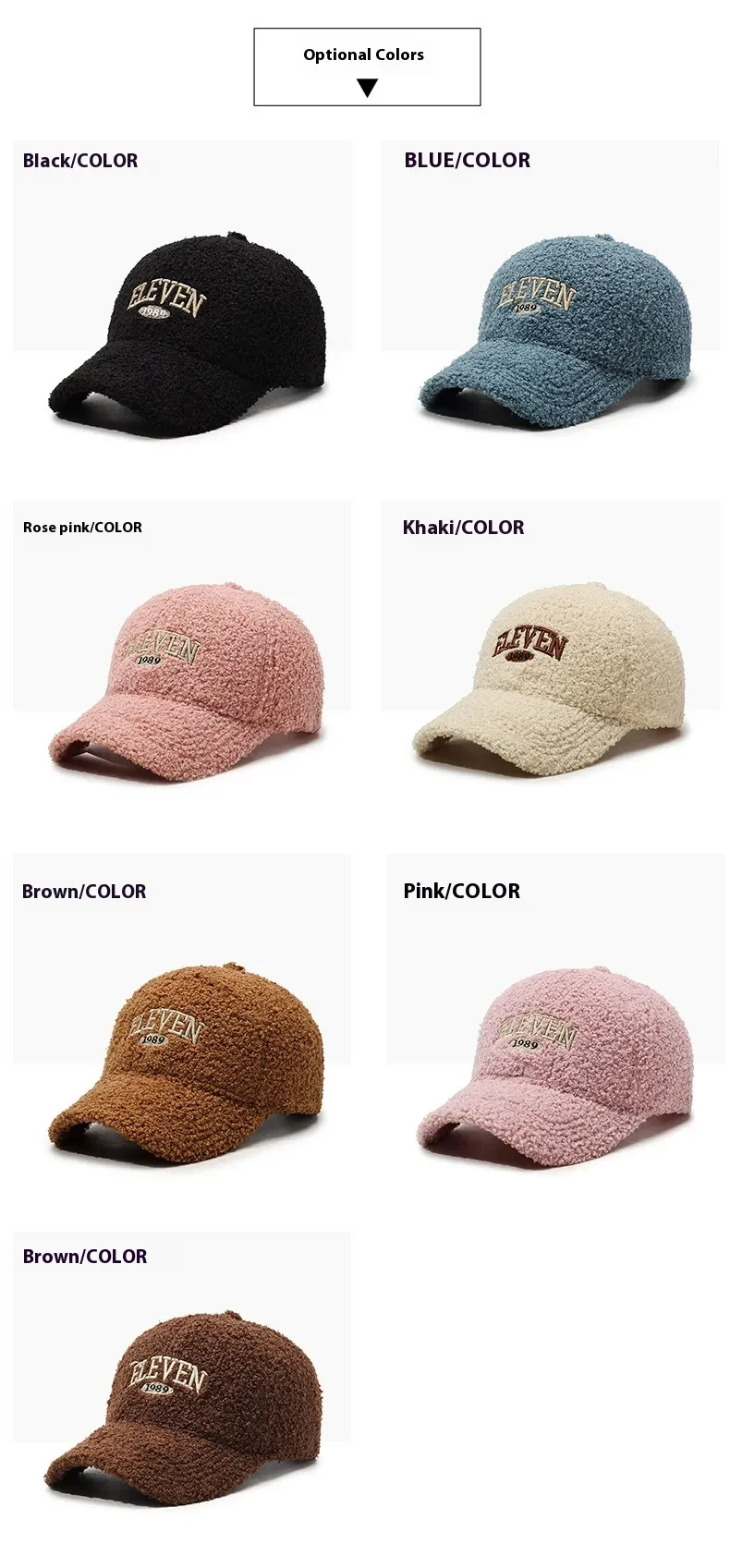 Winter Lambskin Thickened Warm Baseball Cap