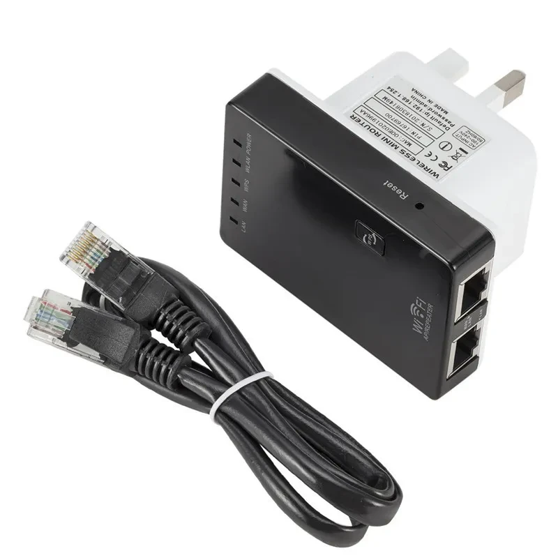 300M Wireless Signal Repeater Wifi Wireless Signal Amplifier Mini Wireless Relay Dual Network Port