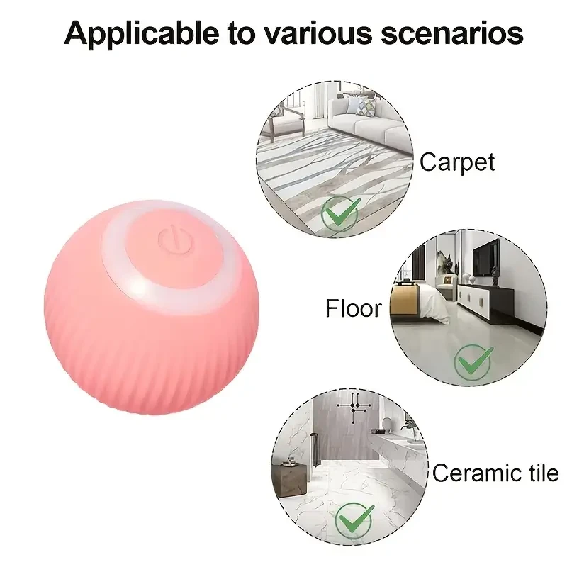 Smart Cat Ball Toy With 150 MAh Bettery