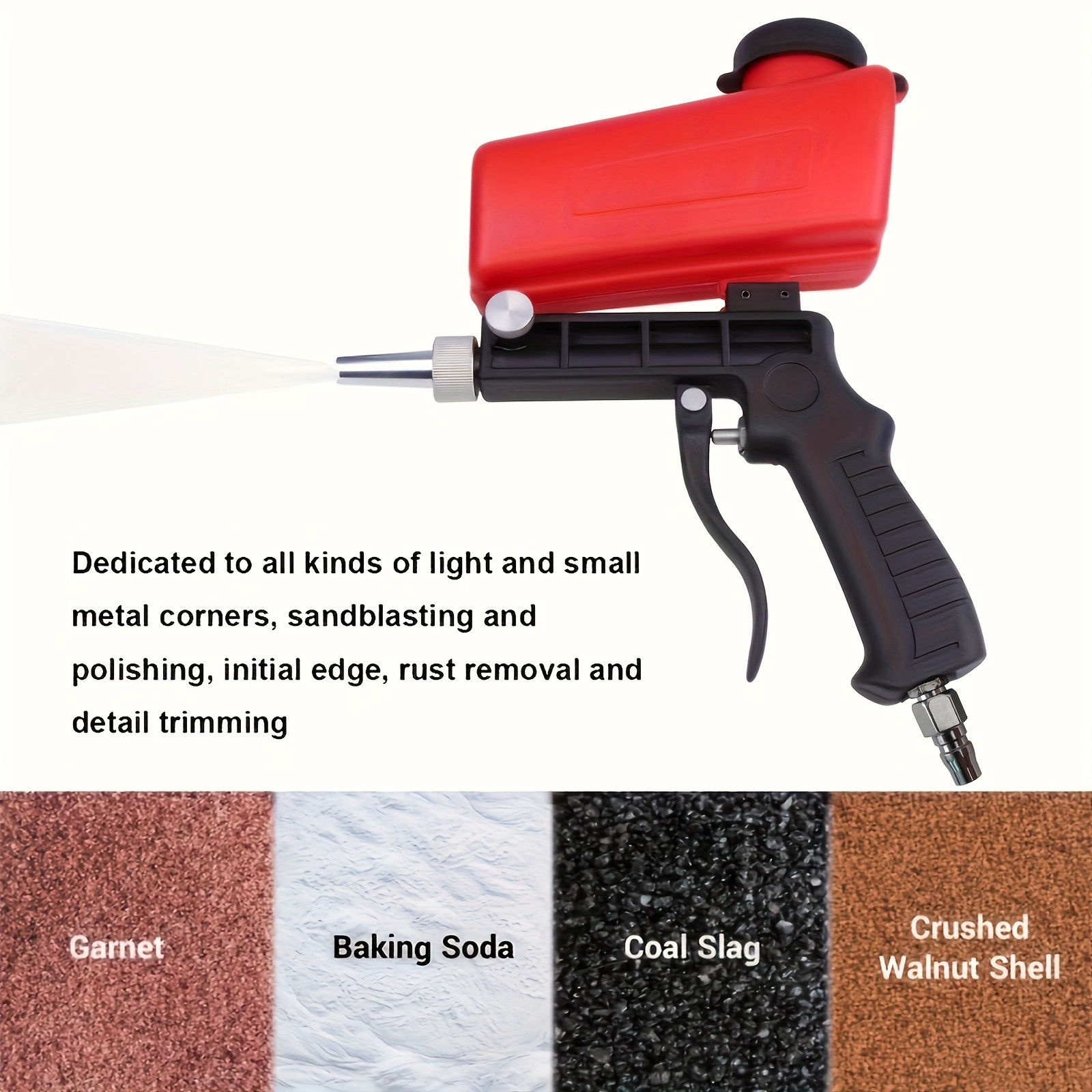 90psi Portable Gravity Sandblaster  High-Pressure Sand Removal Tool for Efficient Cleaning and Abrasive Blasting