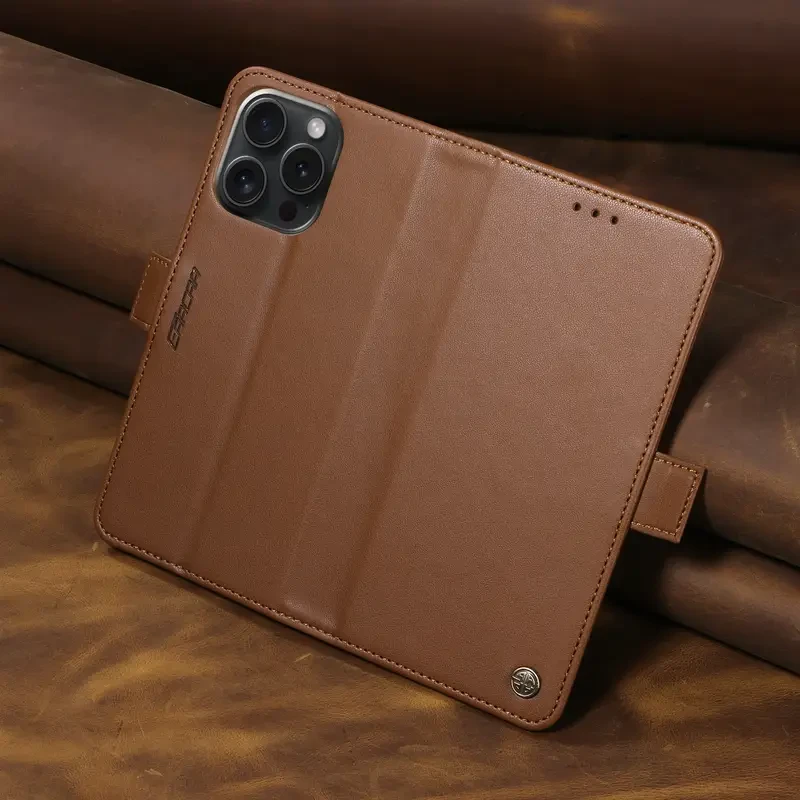 Double Cover Faux Leather Phone Case for Iphone