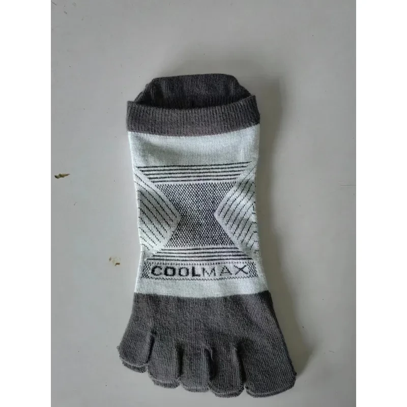 Sports Marathon Toe Socks Men White