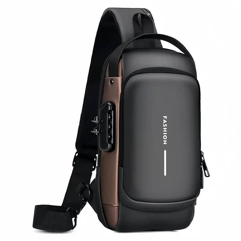 Multi-functional Sling Bag with Password Lock - Wear-resistant Crossbody for Travel & Commute