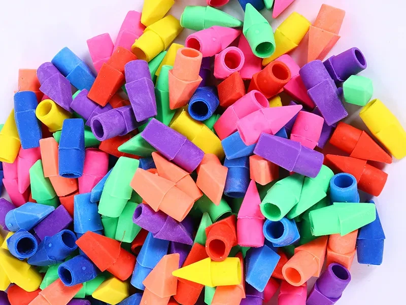 Color Knife Head Bullet Eraser Pencil Stub Eraser Student Torch Eraser Replacement