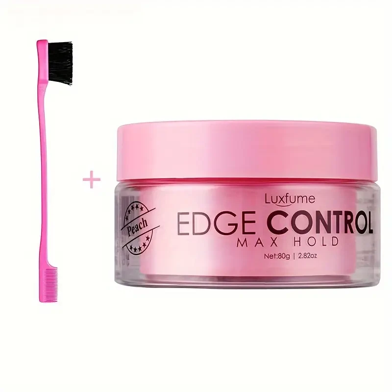 Edge Control Gel Kit with Edge Control Hair Brush, Strong Hold Hair