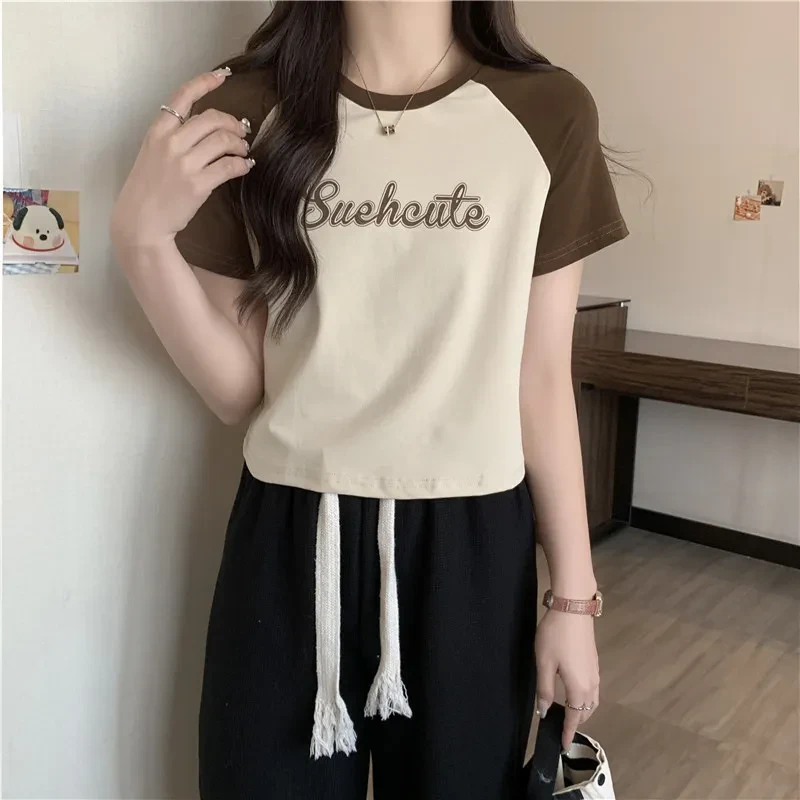 Women's Short-sleeved T-shirt Summer Slim Fit Slimming