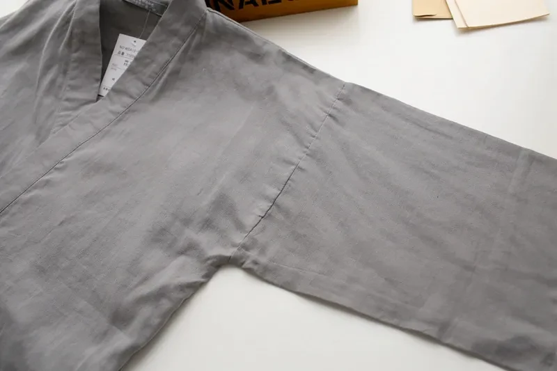 Men's kimono pajamas cotton double gauze loose pajamas