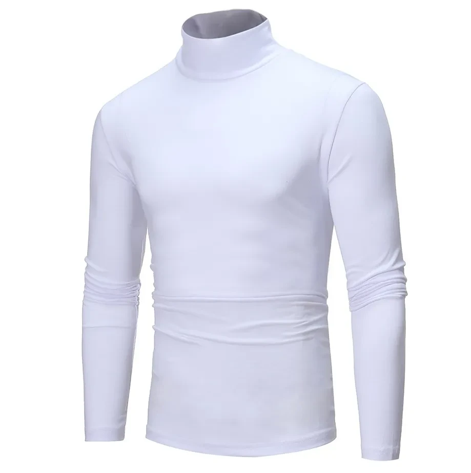 Men's turtleneck long-sleeved T-shirt