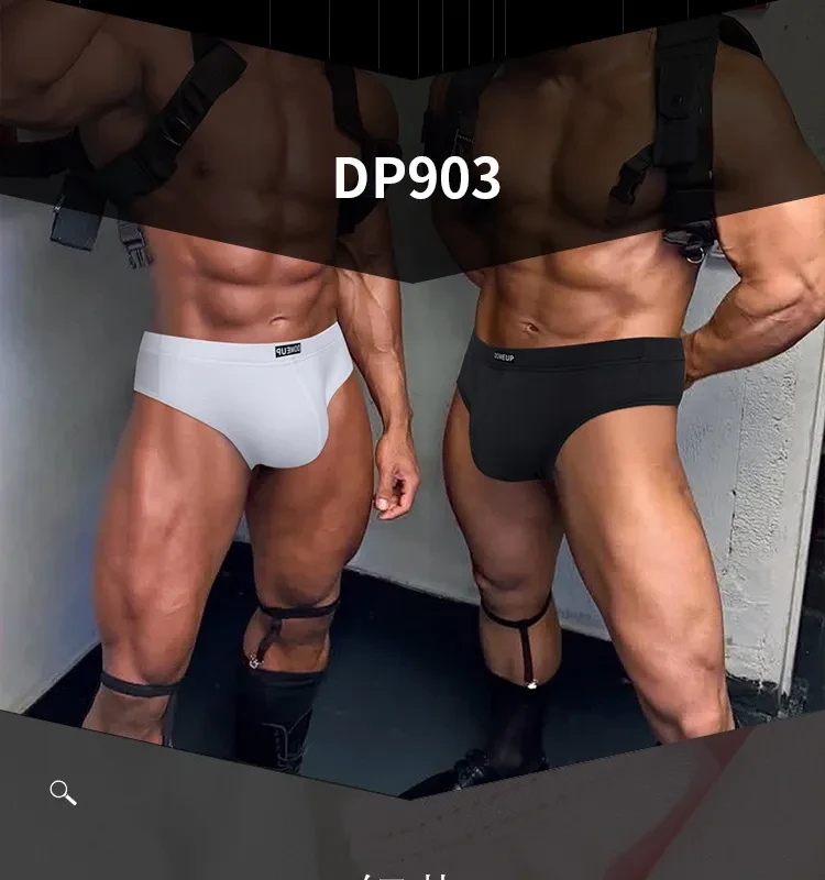 Men's Underwear Breathable Plus Size Solid Color Low Waist