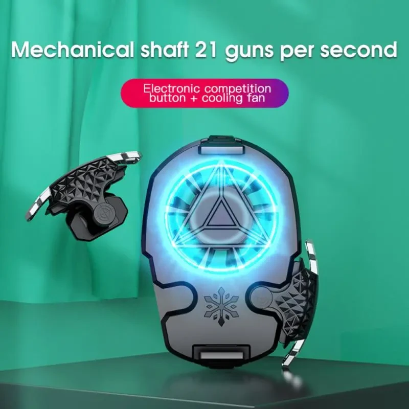 Compatible With Apple, Multi-function Mobile Phone USB Game Cooler System Cooling Fan Gamepad Holder Stand Radiator For Phone