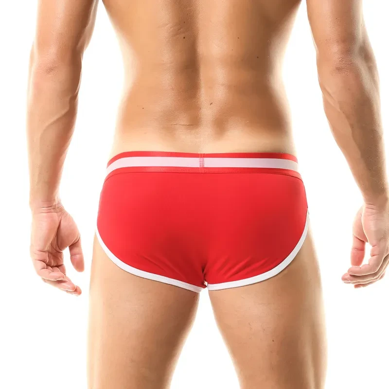 Men's Underwear Color Matching Low Waist Briefs