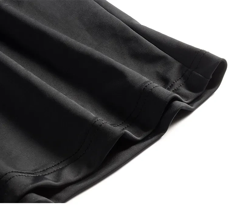 Loose Men's Underwear Breathable Fabric Silky Boxers Black