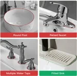 Sink Splash Guards with Beveled Angles