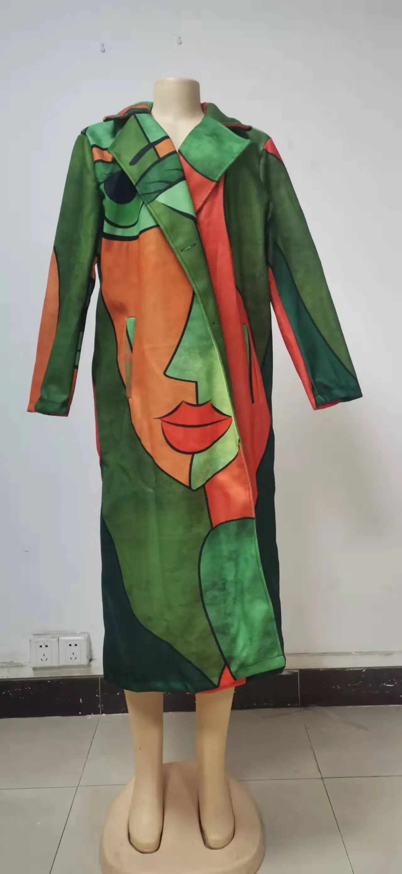 Women's Long Sleeve Turn-down Collar Coat Coat