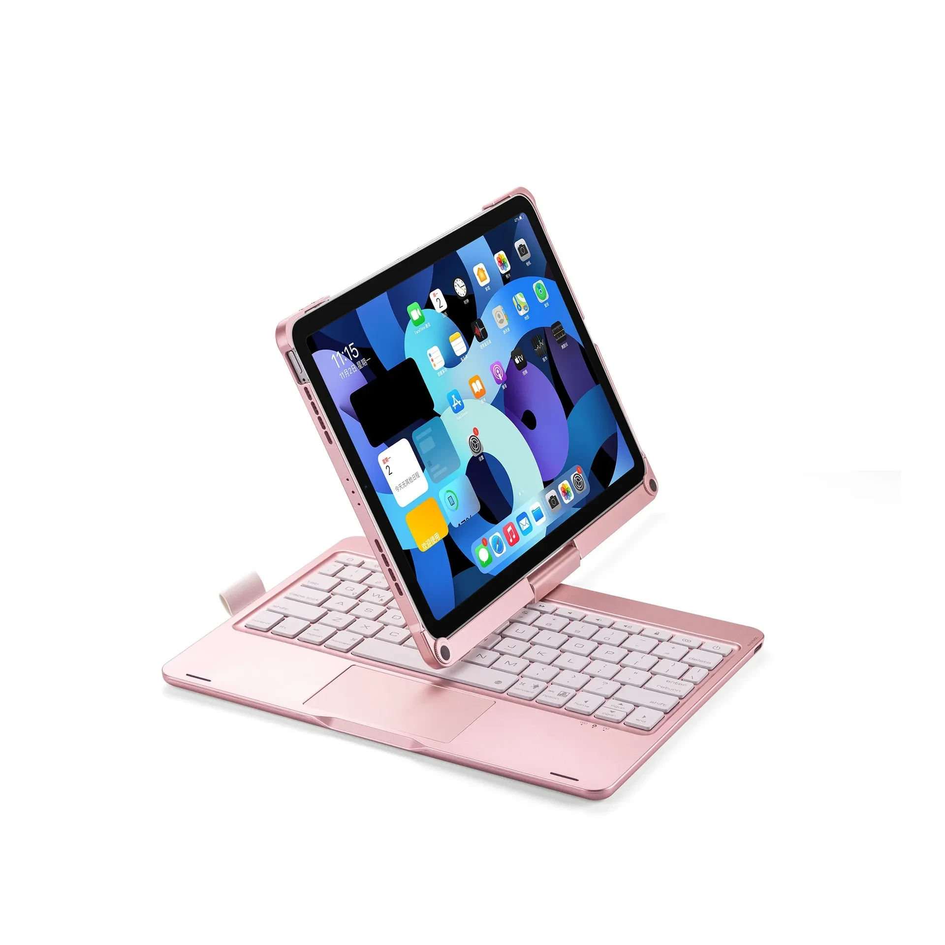 Bluetooth Keyboard Rotating With Touch Backlight