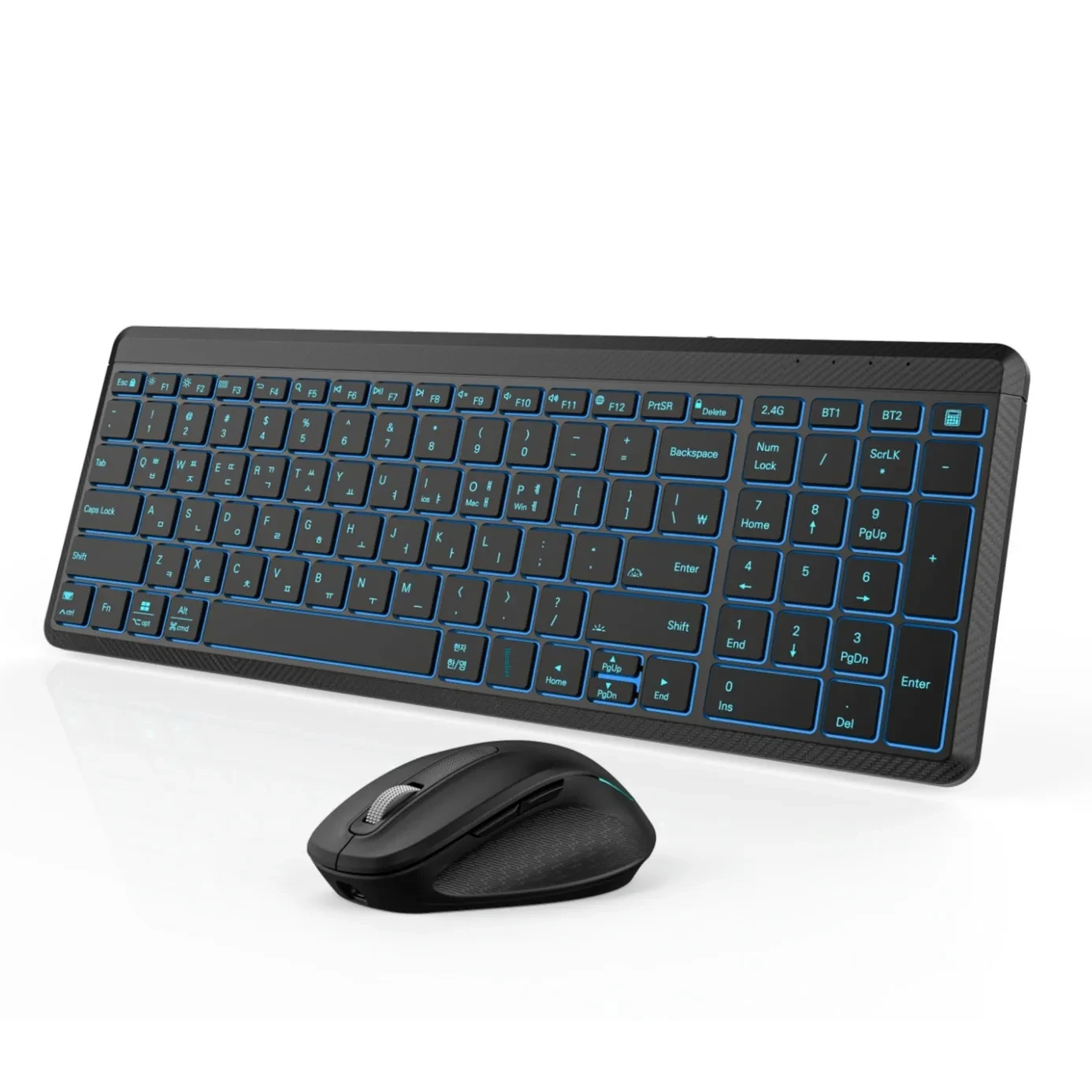 Wireless Bluetooth Dual-mode Charging Keyboard And Mouse Combination Suit Mute Ergonomic