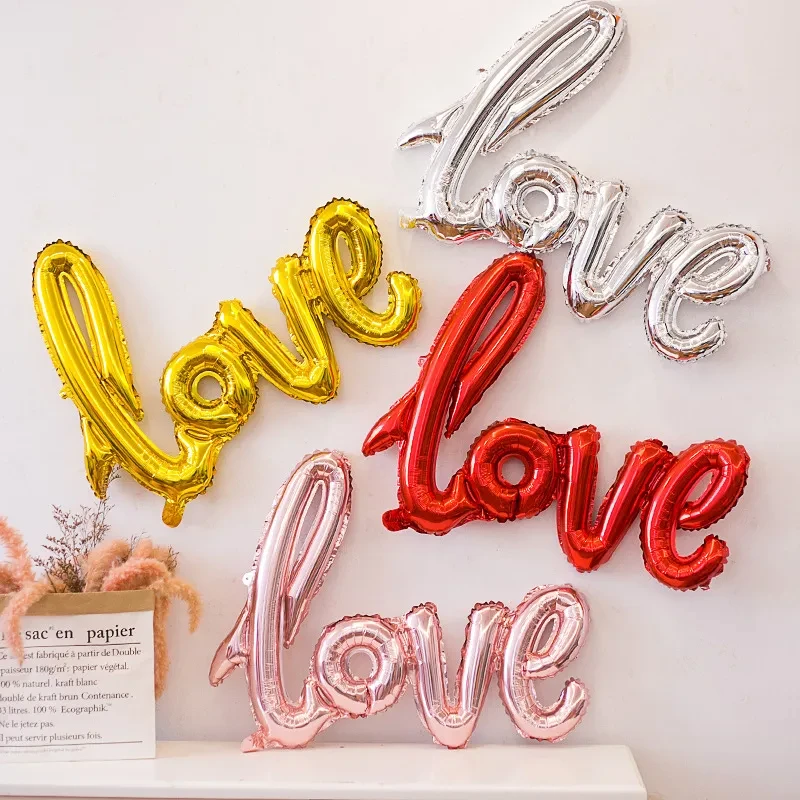 43-inch One-piece Love Balloon Aluminum Film Letter Balloon