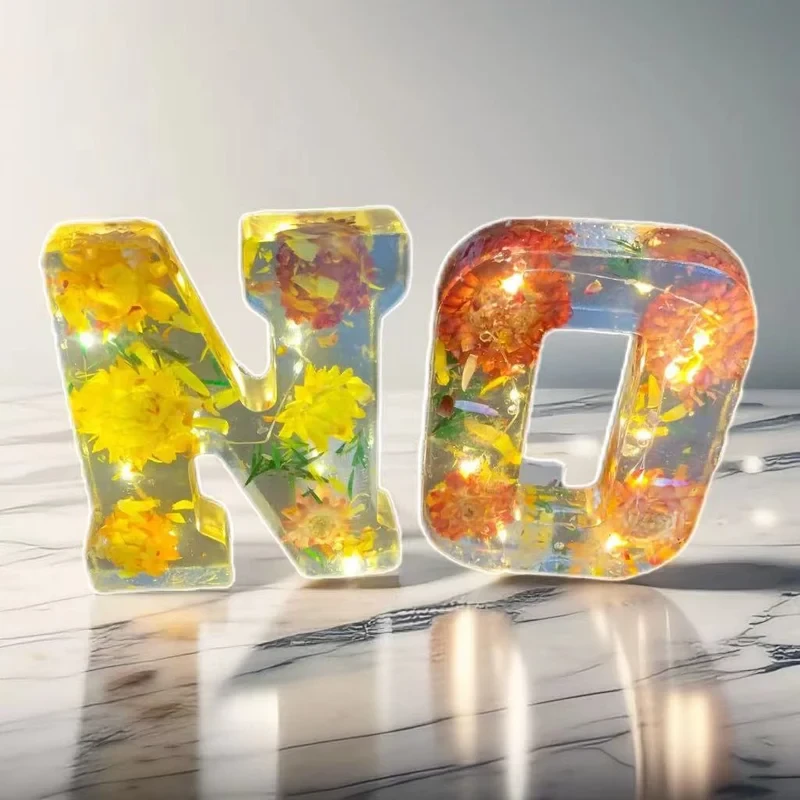 Floral Resin Night Light