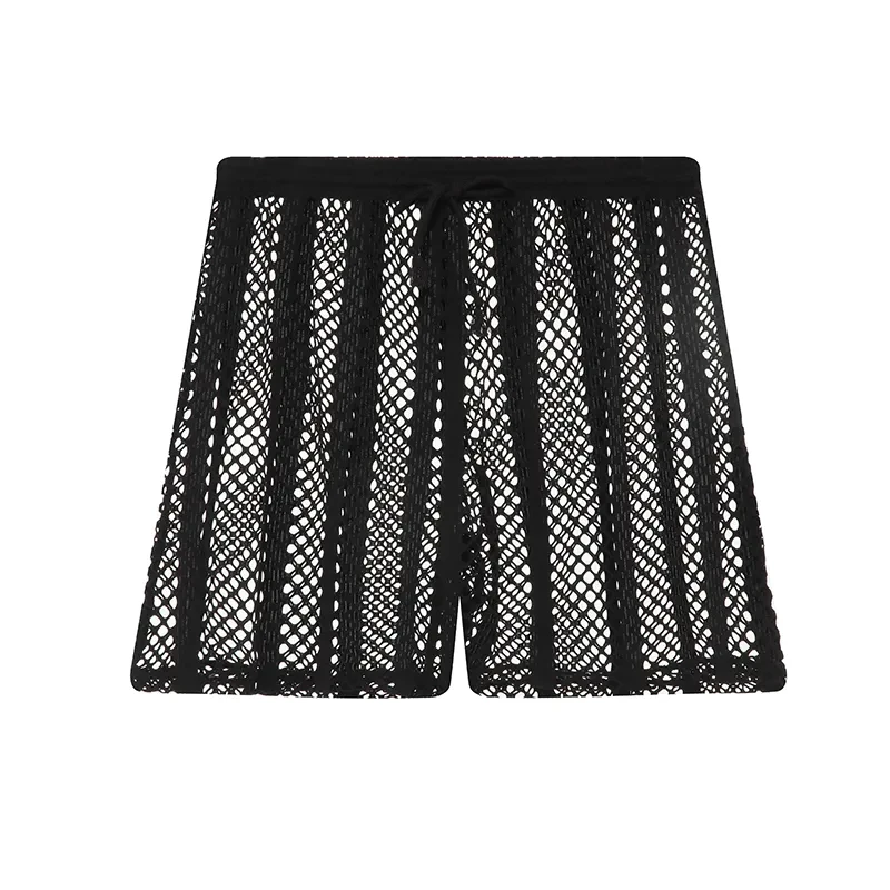 Men's Mesh Casual Breathable Workout Shorts Black