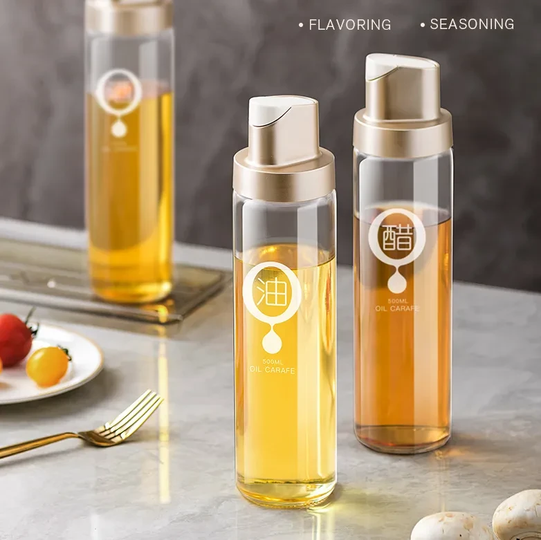 Glass Oil Kettle Automatic Opening And Closing Kitchen Gravity Sensor