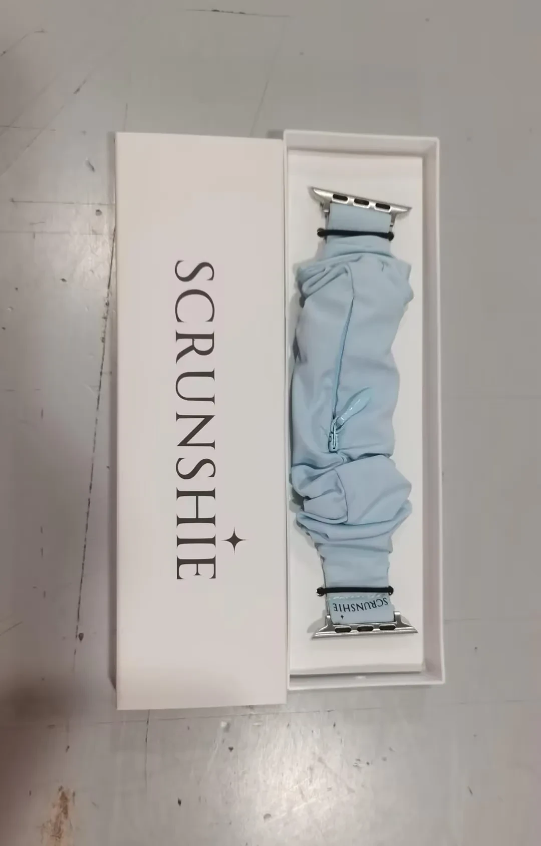 Scrunchie Watch With Pocket Hidden Zipper Pocker