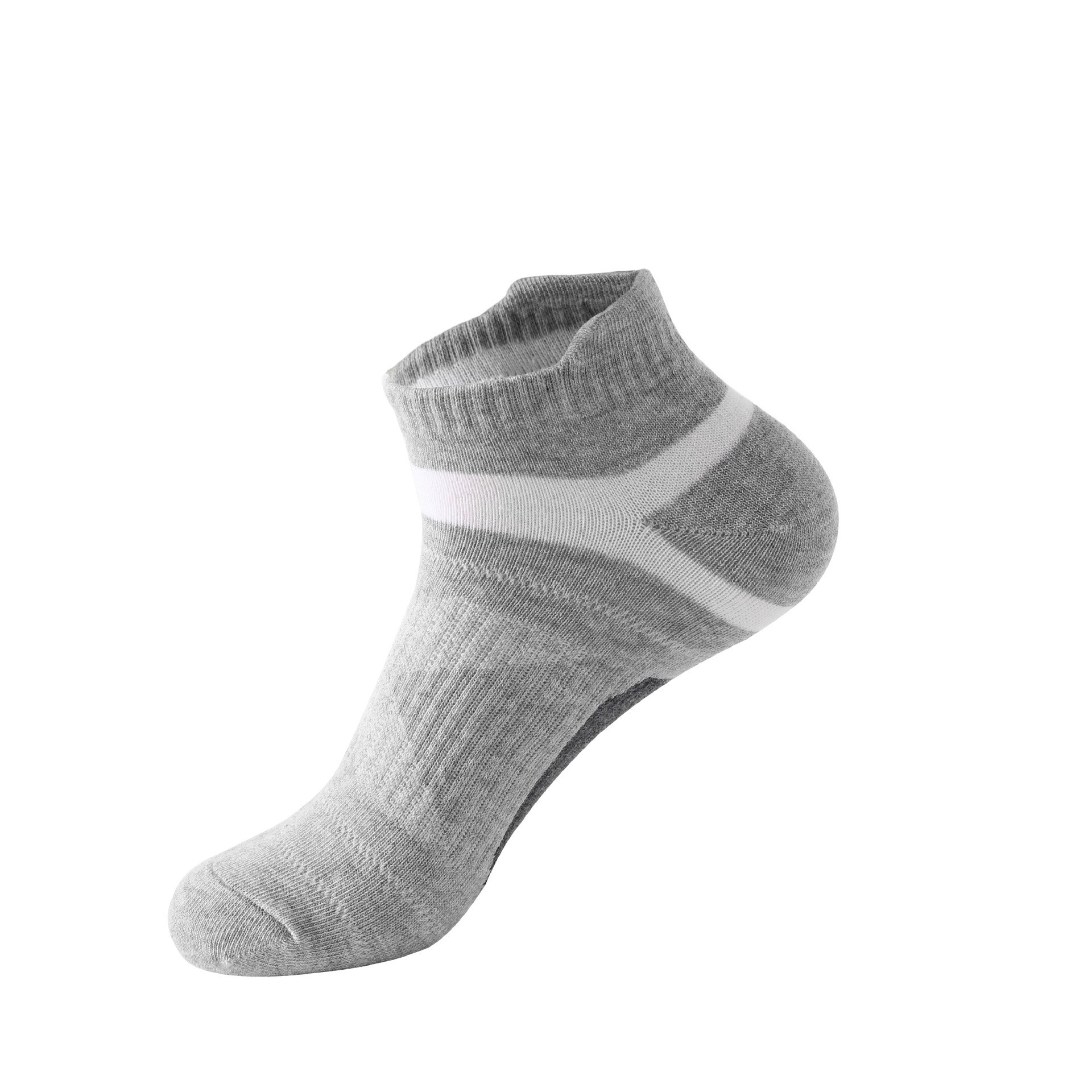 Men's Summer Thin Fashion Color Matching Socks Gray