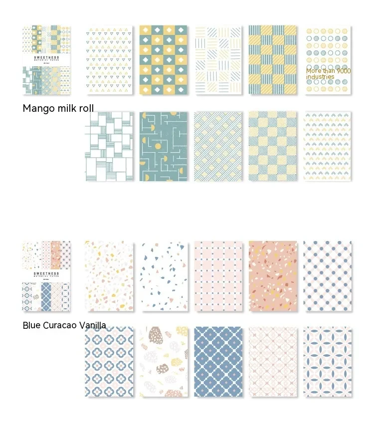 Retro Collage Material Paper Sweet Light Note Paper