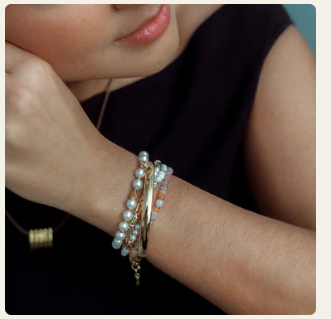 Bracelet - Pearl with Swirl Bead