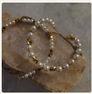 Bracelet - Tiny Pearl & Bead