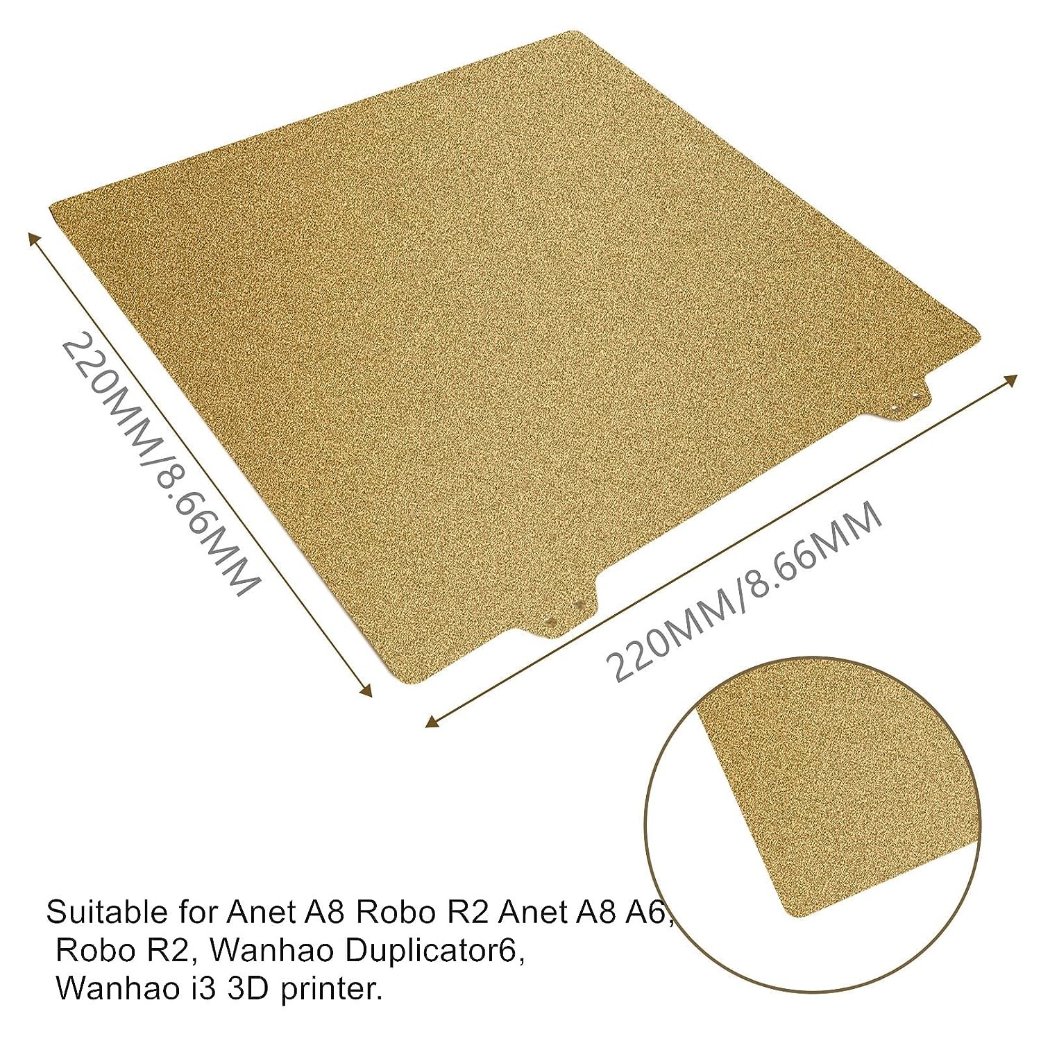 PEI Sheet 220/235/310mm Double-Sided PEI Magnetic Build Plate Spring Steel Sheet with Magnetic Base for Ender 3, CR10, P1P