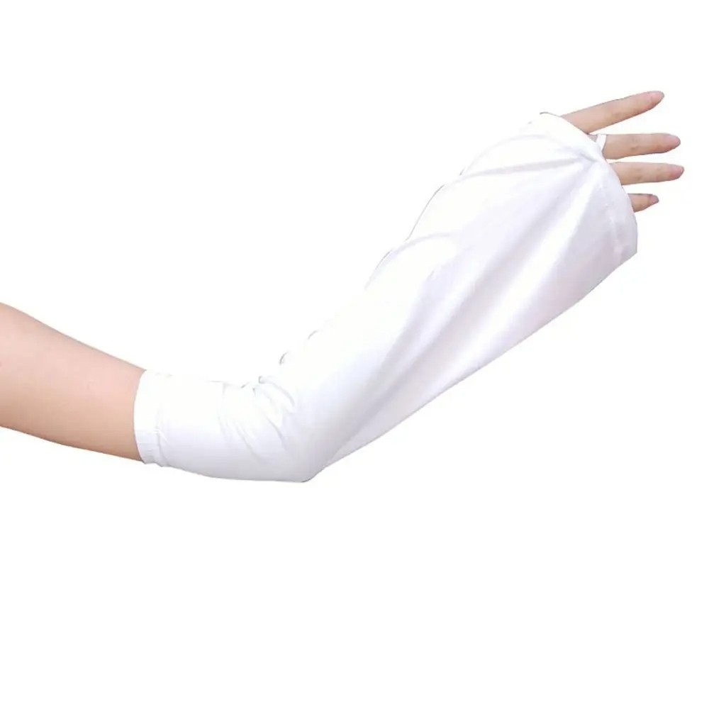Cover Solid Color Loose Arm Sleeves  Driving Sunscreen Sleeves