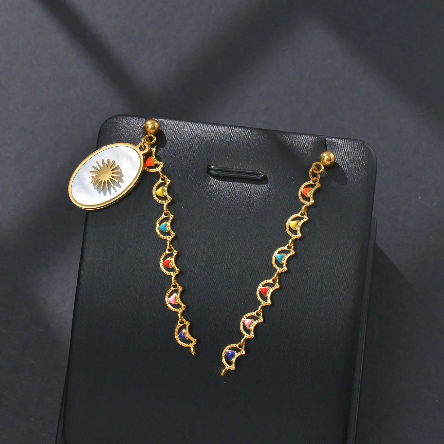 European And American Personality Affordable Luxury Fengcai Oil Ear Rings