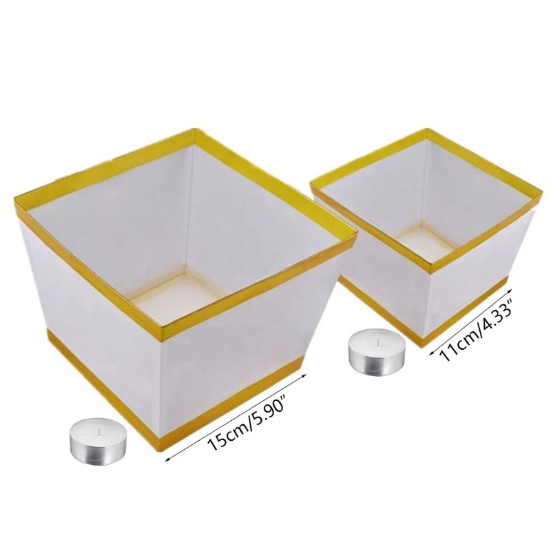 10x Water Floating Paper Lantern