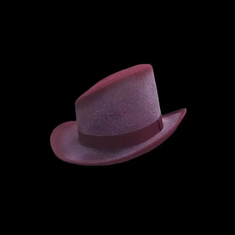 New Cashmere Hat Asymmetric Wool Top Hat for Women & Men