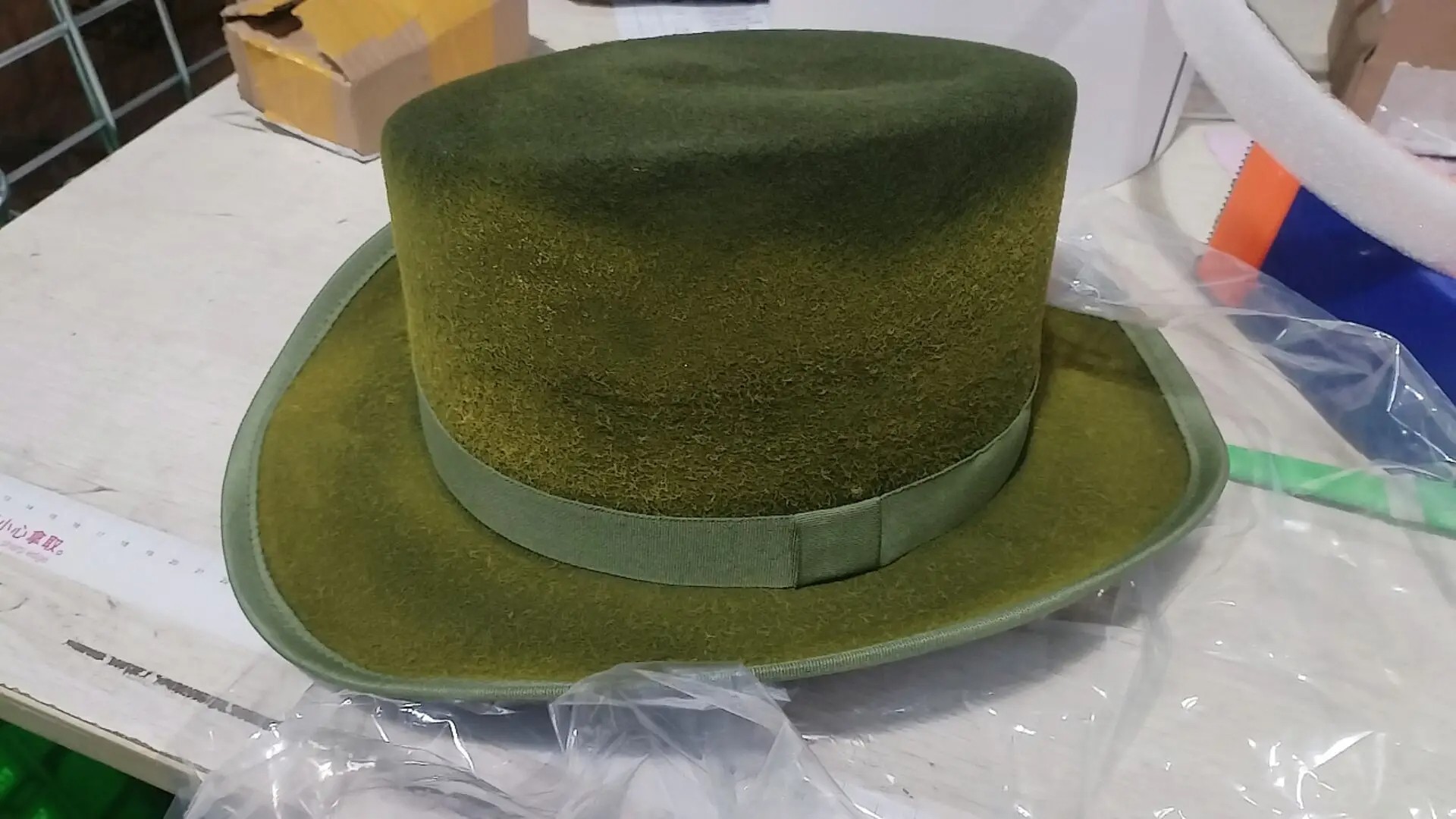 New Cashmere Hat Asymmetric Wool Top Hat for Women & Men