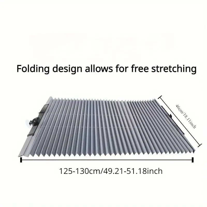 Car Rear Glass Sunshade - Auto Retractable and Folding for Maximum Convenience