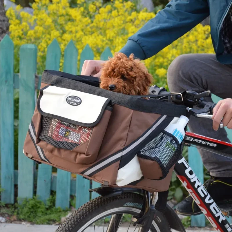 Pet Bicycle Carrier Cat & Dog Bicycle Bag